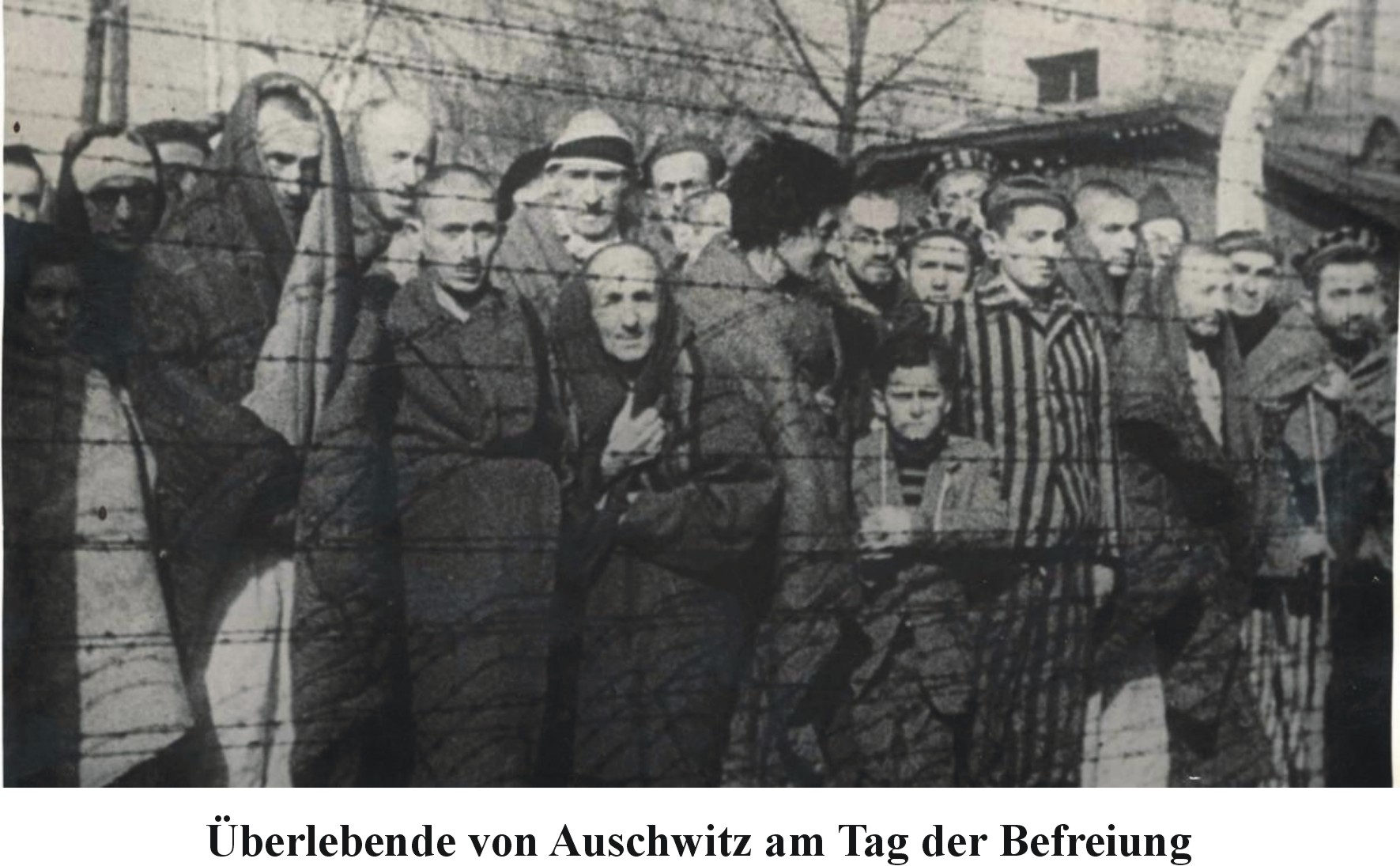 Überlebende von Auschwitz am Tag der Befreiung